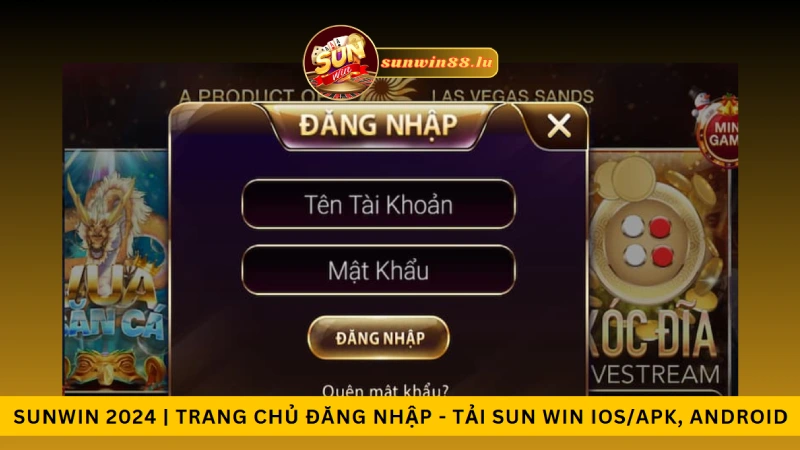 Hướng dẫn Đăng nhập Sunwin